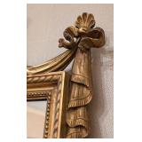LR - Gilded Rococo Wall Mirror with Crest