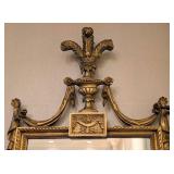 LR - Gilded Rococo Wall Mirror with Crest