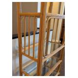 LR - Vintage Bamboo 4-Tier Bookshelf, Natural Finish