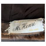 MB - Mr. Henri Original Model Fur Hat - Vintage Women