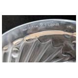 MB - Lalique Concarneau Koi Fish Trinket Dish - 6" Diameter - Made in France