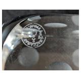 MB - Baccarat Crystal Dice Cube 1.5 in - Clear with Frosted Pips