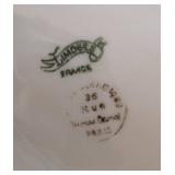 MB - Five Vintage Divided Dishes (Lot of 5) - 12" Shell-Shaped Porcelain Plates