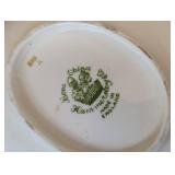 MB - Five Vintage Divided Dishes (Lot of 5) - 12" Shell-Shaped Porcelain Plates