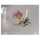 MB - Meissen Floral Pattern Tray with Handles
