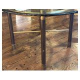 LR - Gorgeous Round Glass Top Dining Table