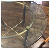 LR - Gorgeous Round Glass Top Dining Table