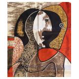 DR - Picasso Scarf - Abstract Cubist Portrait
