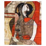 DR - Picasso Scarf - Abstract Cubist Portrait