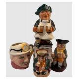 C7 - Royal Doulton and Staffordshire Toby Mugs