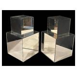 DR - Four Decorative Mirrored Cubes