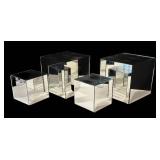 DR - Four Decorative Mirrored Cubes
