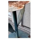 BY - Vintage Flower Motif Outdoor Table