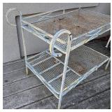 BY - Vintage Metal Bar Stand - Weathered Outdoor Finish