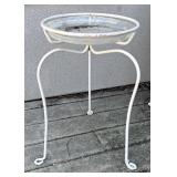 BY - Two White Planter Stands