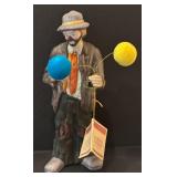 C3 - Emmett Kelly Jr. Porcelain Clown Figurines - 3-Piece Set