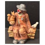 C3 - Emmett Kelly Jr. Porcelain Clown Figurines - 3-Piece Set