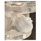 C6 - Lalique Nogent Four Sparrow Crystal Bowl