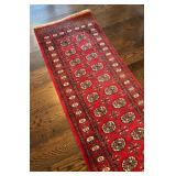 MB - Bokhara Runner Rug with Red Field with Medallions