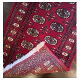 MB - Bokhara Runner Rug with Red Field with Medallions