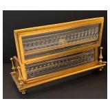 DR - French Gilt Jewelry Casket with Beveled Glass