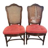 DR - Set of 4 Vintage Cane-Back Dining Chairs