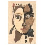 DR - Jennifer Kunin Original Mixed Media Portrait in Lucite Shadowbox Frame