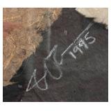 DR - Jennifer Kunin Original Mixed Media Portrait in Lucite Shadowbox Frame