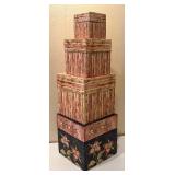DR - Four Decorative Nesting Boxes