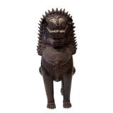 DR - Khmer-Style Guardian Foo Dog Sculpture