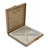 K - Two Vintage Floral Pill Boxes