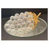 DR - Beautiful Crystal Grape Stem Figurine