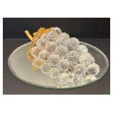 DR - Beautiful Crystal Grape Stem Figurine