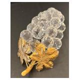DR - Beautiful Crystal Grape Stem Figurine