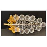 DR - Beautiful Crystal Grape Stem Figurine