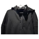 CC - Andrew Marc Coat XL - Hooded Black Outerwear