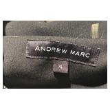 CC - Andrew Marc Coat XL - Hooded Black Outerwear