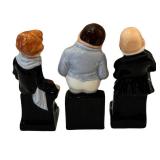 DR - Royal Doulton Dickens Figurines Trio - Tiny Tim, Fat Boy & Micawber