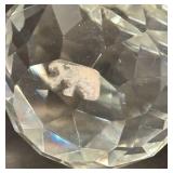 DR - Crystal Teddy Bear Figurine - Faceted Crystal