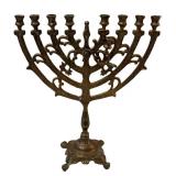 DR - Vintage Brass Hanukkah Menorah