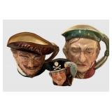 DR - Three Royal Doulton & Beswick Toby Mugs