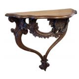DR - Vintage Carved Wooden Wall-Mount Console Table
