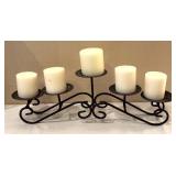 DR - Wrought Iron Candelabra and Candle Holders