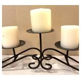 DR - Wrought Iron Candelabra and Candle Holders