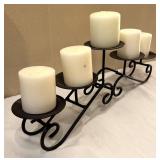 DR - Wrought Iron Candelabra and Candle Holders