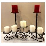 DR - Wrought Iron Candelabra and Candle Holders