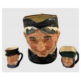 DR - Trio of Royal Doulton Toby Mugs