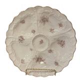 DR - Vintage Oyster Platters - Set of 2 Floral Design