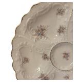 DR - Vintage Oyster Platters - Set of 2 Floral Design