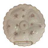 DR - Vintage Oyster Platters - Set of 2 Floral Design